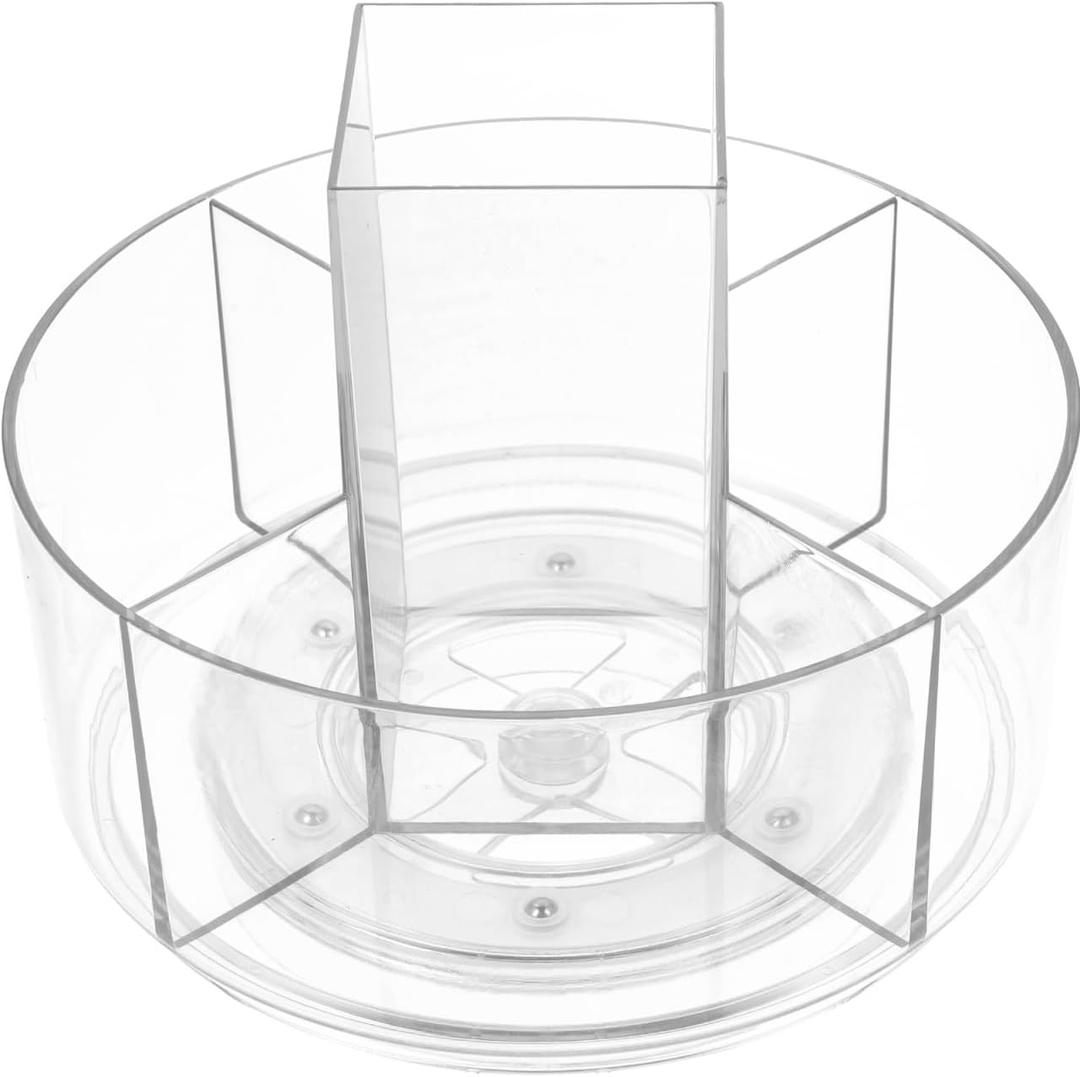 balacoo 360 Rotating Makeup Organizer, Perfume Organizer Clear Makeup Brush Storage Holder for Bathroom Vanity, Countertop, Dresser