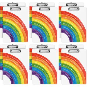Sinload 24 Pcs Class of 2026 Graduation Gifts Bulk for Students Motivational Plastic Colored Clipboard A4 Letter Size with Low Profile Clip for School Teachers Nurses Coworkers Office