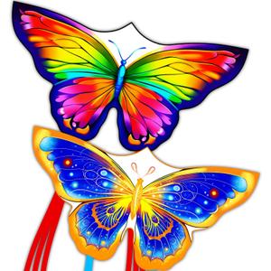 Butterfly Kites for Kids & Adults, Easy to Fly Design with Long Tail for Stability, for Kids Ages 4-8 & Beginners, Beach & Park Use | Family Outdoor Fun