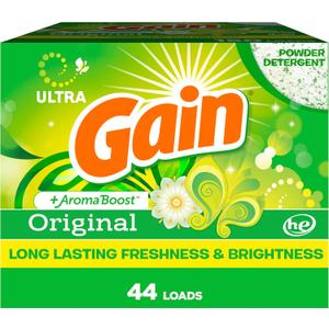 Gain Powder Laundry Detergent, Original Scent, 44 Loads, 40 OZ