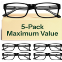 Gaoye 4.0 Professional Reading Glasses for All Day - Computer Readers with Blue Light Protection - Value Pack 