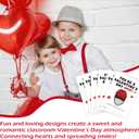 Hockey Valentine's Day Cards for Kids Classroom, Pack of 30 Classroom Valentines Cards, School Exchange for Boys and Girls, Valentine's Day Gift Tags for Class- QR04