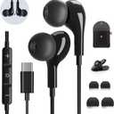 USB C Headphones for Samsung Galaxy S26 S25 S24 Ultra iPhone 17 Air 16 Pro 17 Pro Max S23 S22 A56 A55 A26 A17 A16 Pixel Xiaomi Wired Earbuds Magnetic in-Ear Type C Earphone with Microphone Stereo