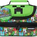 Minecraft Insulated Lunch Bag for Kids Creeper Lunchbox for Boys School Supplies Food Carrier Snacks Picnic Beach Days Travel Gamer Gifts for Kids (Multi) (9.8x6.3x5.5inch)