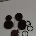 FANDAMEI 6 PCS Hair Bun Makers for Kids, 10 Invisible Bun Nets for Ballet Girls, 3PCS Extra Small 3PCS Small Donut Buns for Hair Kids, Bun Makers Hair Nets for Buns with 5 Elastics 20 Pins (Brown)