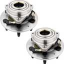 4WD 515160 2pcs Front Wheel Bearing Hub Assembly for Chevy Silverado 1500 14-18, for Tahoe 15-20, for Suburban 15-20 for GMC Sierra 1500 14-18, for Yukon 15-20, for Cadillac Escalade 6Lug w/ABS