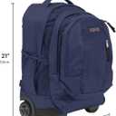 JanSport Driver 8 Rolling Backpack - Wheeled Travel Bag with 15-Inch Laptop Sleeve, One Size, Black