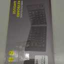 Foldable Mini Rechargeable Bluetooth Keyboard and Mouse Combo, 2.4G Wireless and Bluetooth,(Sync Up to 3 Devices), Ultra-Slim Travel Folding Keyboard for iPhone iPad Mac Android Windows iOS(Purple)