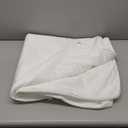 Linenspa 2 Inch Mattress Topper Cover, Full  Machine Washable, Breathable, Non Slip Covering with Zipper for Mattress Topper - Cover Only, White