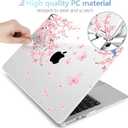 MEEgoodo Case for M5/M4/M3/M2 MacBook Air 13.6 inch Case 2026 2025 2024 2022, Fit Model A3449/A3240/A3113/A2681, Laptop Hard Shell Compatible with MacBook Air 13 inch, Cherry Blossoms