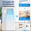 Portable Air Conditioners - 2026 Upgraded 10000 BTU Portable AC for Room up to 450 Sq. Ft, 3 in 1 AC Unit with 24H Timer, Smart Sleep Mode, Remote Control, Air Cooler for Bedroom Kitchen Small-Rooms