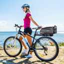 JXFUKAL Bike Bags for Bicycle Rear rack - 9.5L/17L/40L Hard Shell Waterproof Bike Ebike Trunk Pannier Saddle Seat Bag Carrier with Reflector, Rain Cover & Shoulder Strap for Commuter Travel Outdoor