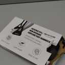 Airplane Foot Hammock, No Collapse Foot Rest for Plane Travel with Extended Adjustment Strap, Portable Desk Foot Hammock with Thickened Foam, Foot Sling Travel Essentials to Relax Your Feet (1 Pc Black)