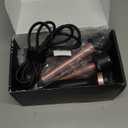6 in 1 Hair Straightener and Curler, 3/4 to 1 1/2 inch Ceramic Barrel Wand Curling Iron Set, Auto Off, Dual Voltage Hair Styling Hot Tools