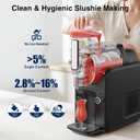 Slushie Machine & Ice Cream Maker Machine 2-IN-1, 6 Modes for Smoothies, Milkshakes, Cocktails, Margarita, and Ice Cream, No Ice Needed, Self-Cleaning, For Home Use