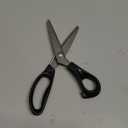 Fabric Pinking Shears Craft ScissorsSerrated Scalloped stainless Steel Handled Professional Sewing black Scissors, Scissors for Leather, Tailoring, Paper Crafts Hand shears etc. (Scalloped10mm)
