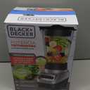 BLACK+DECKER PowerCrush Multi-Function Blender with 6-Cup Glass Jar, 4 Speed Settings, Silver