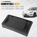 Front License Plate Bracket for Tesla Model 3 2017-2023 / Model Y 2020-2024 Black License Plate Bracket Holder for 109682900G Car Tag Frame Mount