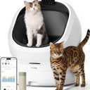 PETLIBRO Luma Automatic Cat Litter Box AI-Camera Waste Analysis, Auto Odor-Control Self Cleaning Cat Litter Box with Multi-Cats Recognition, Smart App Usage Tracking, Safety Sensors and Large Open Top (White)