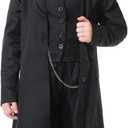 GRAJTCIN Lincoln Costume for Kids Abraham Lincoln Outfit Boys Presidents Day Halloween Party Historical Characters Cosplay (M (6-8 Years), Black)