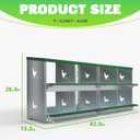 TOCRETOARE Chicken Nesting Boxes, 8 Hole Nesting Box for Laying Eggs, Heavy Duty Metal Nest Boxes for Chicken and Poultry to Collect Eggs, Chicken Laying Boxes Hens Chicken Coop Box