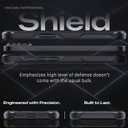 TEAM LUXURY Case for iPhone 15, 6.1 Inch [Military-Grade Drop Protection] Shockproof Rugged Protective Phone Cover, Non-Slip Grip - Wireless Charging Compatible - (Black)