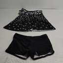 Zando Womens Tankini Swimsuits for Women 2025 Tummy Control Swimsuit Bathing Suit Top with Boyshorts Flowy Women' Swimwear XL Black White Floral