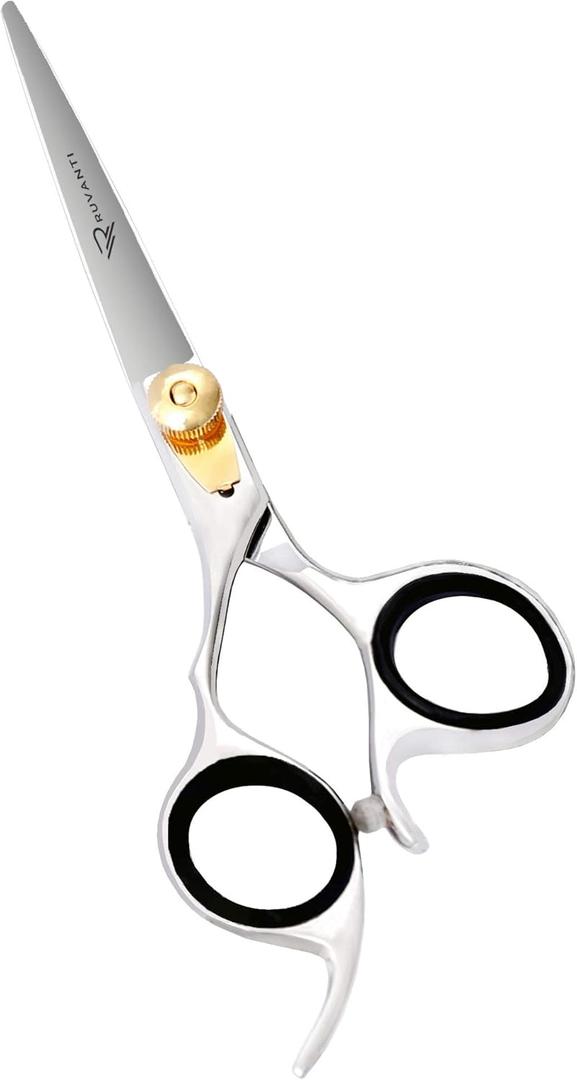 Ruvanti Left Handed Hair Cutting Scissors 6.5 - Professional Shears, Sharp Hairdressing/Haircutting Scissors for Men/Women