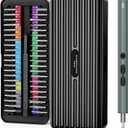 ORIA Electric Screwdriver Set, Rechargeable Cordless Screwdriver 58 in 1 Precision Repair Tool Kit with 50 Bits LED Lights Charging Cable for Watches, Phones, Glasses