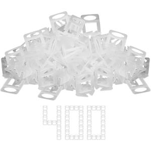 Storystore Tile Leveling System Tiles Leveler Spacers, 400-Piece Leveling Spacer Clips - 1/8 Inch Tile Spacers Lippage Free Tile and Stone Installation for PRO and DIY