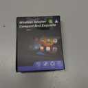 2026 Aimoon Mini Wireless CarPlay Adapter Upgrade Wired to Wireless for CarPlay & Android Auto Plug and Play Fast Auto-Reconnect Stable Control Zero Delay Car Play for iPhone iOS 10+ Android 11+