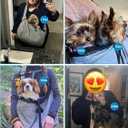 Ownpets Pet Sling Carrier, Fits 15 to 25lbs Extra-Large Dog/Cat Sling Carrier Reversible and Hands-Free Dog Bag with Adjustable Strap and Pocket Shoulder Pad for Outdoor Travel Hiking