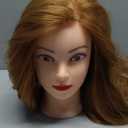 28" Mannequin Head Human Hair, 80% Real Hair Mannequin Head, Cosmetology Manikin Doll Head for Hair Styling Set #27, Training Practice Braiding Head with Table Clamp Suitable for Hair Extensions (27 Light Brown)