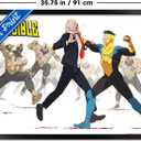 Trends International Invincible: Season 3 - White Room Teaser One Sheet Wall Poster, 34L x 22.4W, Black Framed Version