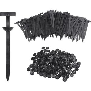 3 x 180PCS Universal Auto Fastener Kit - Nylon Cable Ties, Heavy-Duty Rivets, Zipper Clips Installation Tool for Car, Truck, SUV Bumper, Fender Liner, Door Panel