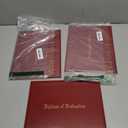 3 x GraduationMall Imprinted Diploma Cover for Certificate 8.5''x 11'' Red,1-Pack