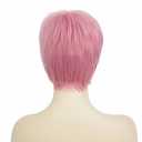 Short Pink Wig for Women Layered side Part with Bangs Wigs Synthetic Hair Pixie Cuts Wigs for Cosplay Halloween Party Use