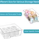 Vtopmart 3 Pack Stackable Storage Drawers, Easily Assemble Acrylic Bathroom Undersink Organizers, Clear Plastic Storage Bins for Closet, Cabinet, Pantry, Medicine Organization