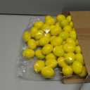 Amyhill 100 Pcs Mini Artificial Lemon Fake Fruit Faux Artificial Simulation Lemon Summer Realistic Kitchen Fruit Decor Lifelike Decoration for Home Kitchen Table, 1. 2 x 1. 8 Inch