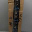 AOSKY Cordless Zebra Blinds for Windows Pull Down Roller Window Shades Dual Layer Light Filtering Privacy for Day and Night, Free-Stop Door Shades for Home Easy to Install (22" W X 72" H, Black)