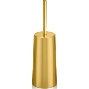 Toilet Brush and Holder, Toilet Brush Stainless Steel, Toilet Bowl Brush for Bathroom Toilet-Ergonomic, Elegant,Durable (Gold)