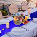 Bencailor 24 Pcs Royal Blue Satin Table Runner Bulk 12 x 108 Inches Long Table Runners Bright Smooth Fabric Tablecloth for Wedding Banquet Birthday Spring Graduation Party Decorations