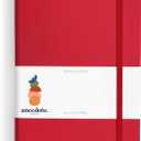 ANECDOTE. Hardcover Dotted Journal with Thick 100 gsm Paper A5 size (8.3 inches x 5.4 inches) - Daily Writing Notebook for Travel, School and Office Use - Diary Journal for Women and Men - Red