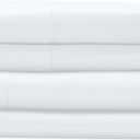 MyPillow Giza Dreams Bed Sheets, 100% Certified Giza Egyptian Cotton, Deep Pocket, Sateen Weave [Twin, White]