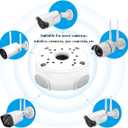 Metal Aluminum Waterproof Junction Box Mount Bracket, Universal for Bullet Security Camera Waterproof Hide Cable Junction Boxs Compatible Video Surveillance Cameras