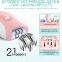 Epilator for Women, Smooth Glide Epilator for Women Face with 2 Speeds, Epilator Smooth Face Trimmer Device, Facial Hair Removal for Face Legs Arms Armpit Bikini