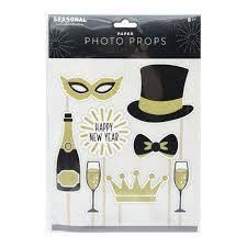 2 x New year Eve Paoer Photo Prop Kit, 8pc