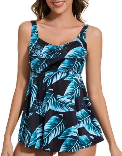JOYSHAPER Women's Built in Bra Flowy Loose Beach Cami Tank Top Size L