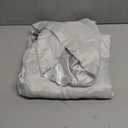 Ruisita 120 Inches Round Satin Tablecloths Silver Overlay Round Satin Table Cover Bright Silk Tablecloth Smooth Fabric Tablecloth for Wedding Banquet Table Decoration