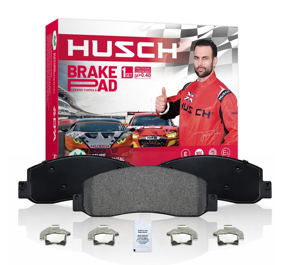 HUSCH D1012 Rear Ceramic Brake Pads Kit Fit For Ford F-150 2004-2011, For Lincoln Mark LT 2006-2008